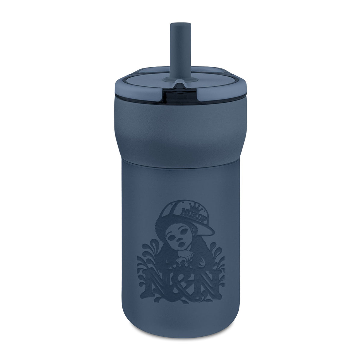 Nokop Engraved Kids Leakproof Straw Tumbler – 12oz Cute