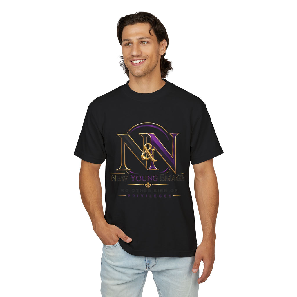 Young Emage Logo Tee — "No Other Kind Of Privileges" Heavy Graphic Tee