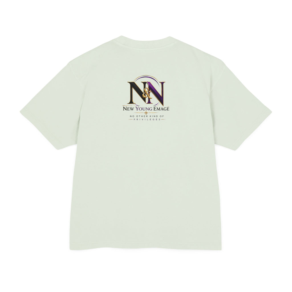 Young Emage Logo Tee — "No Other Kind Of Privileges" Heavy Graphic Tee