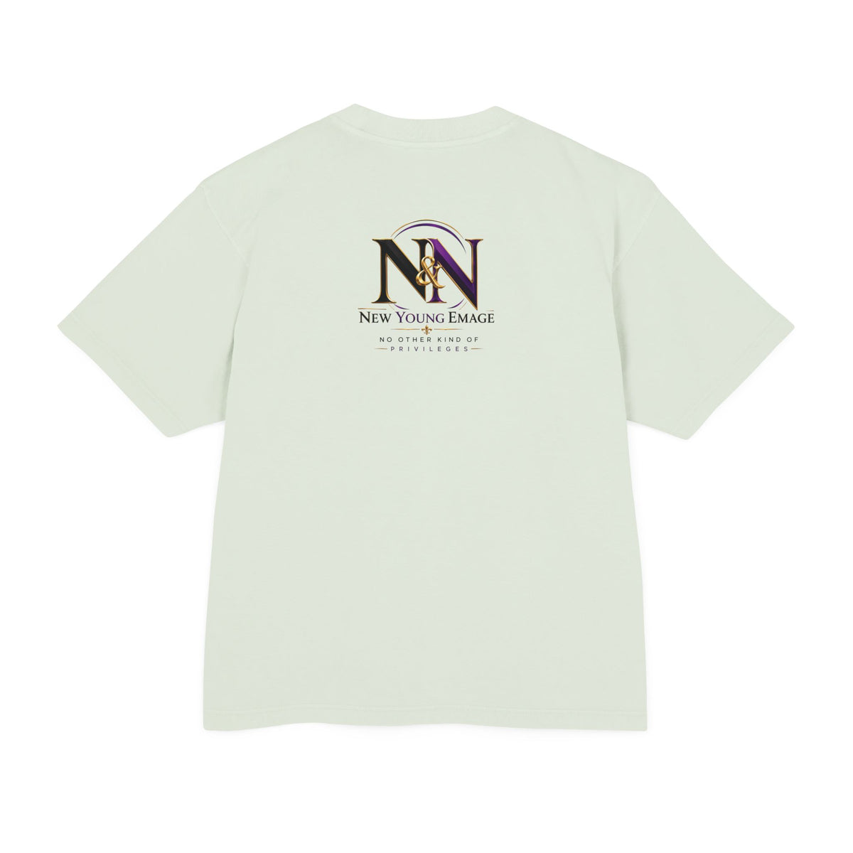 Young Emage Logo Tee — "No Other Kind Of Privileges" Heavy Graphic Tee