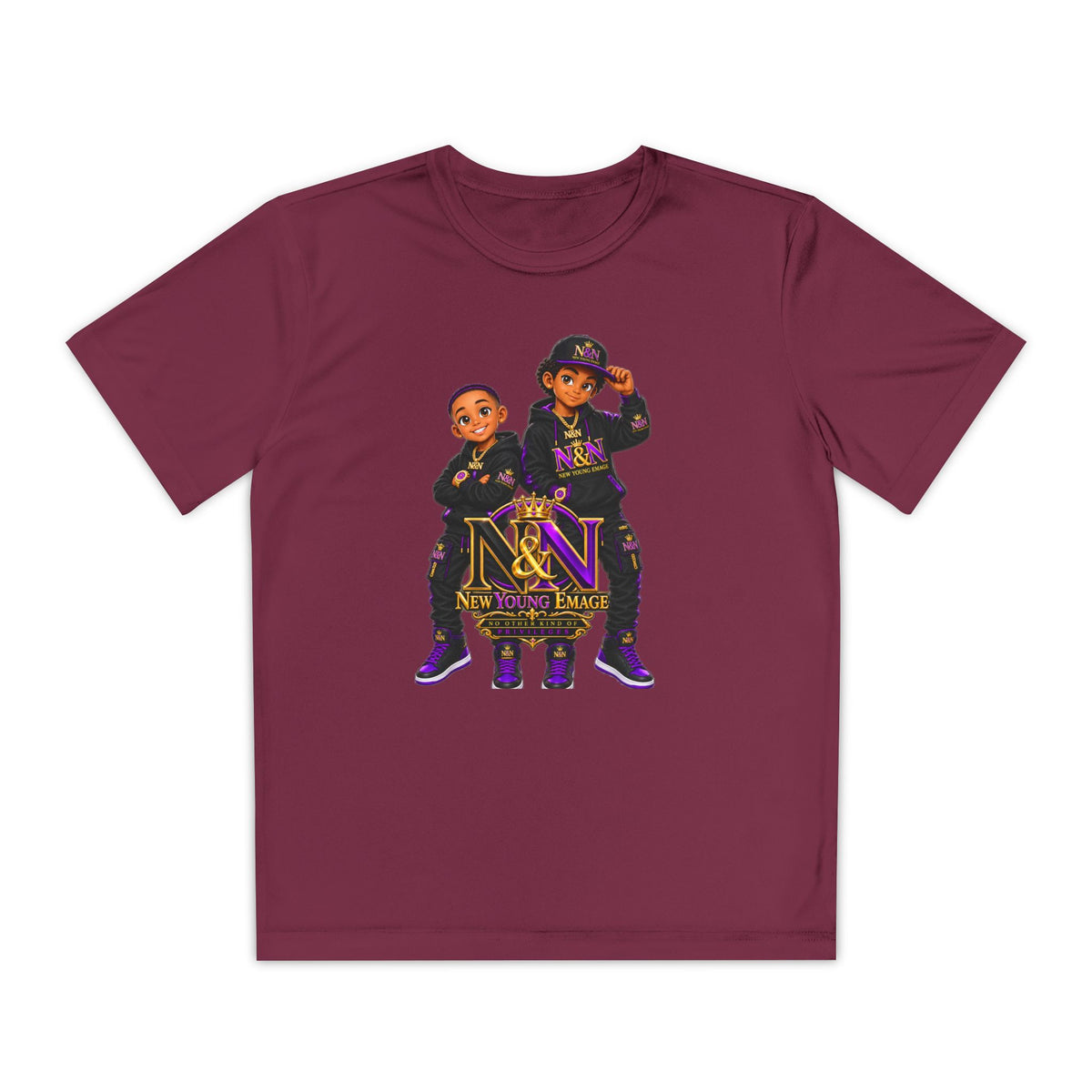 Youth Competitor Performance Tee — "N&N " Team Shirt