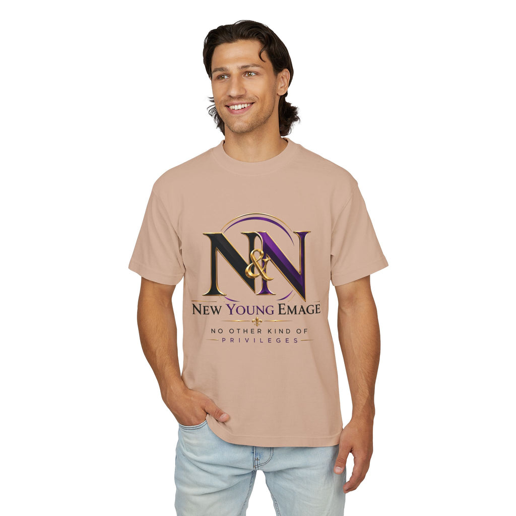 Young Emage Logo Tee — "No Other Kind Of Privileges" Heavy Graphic Tee