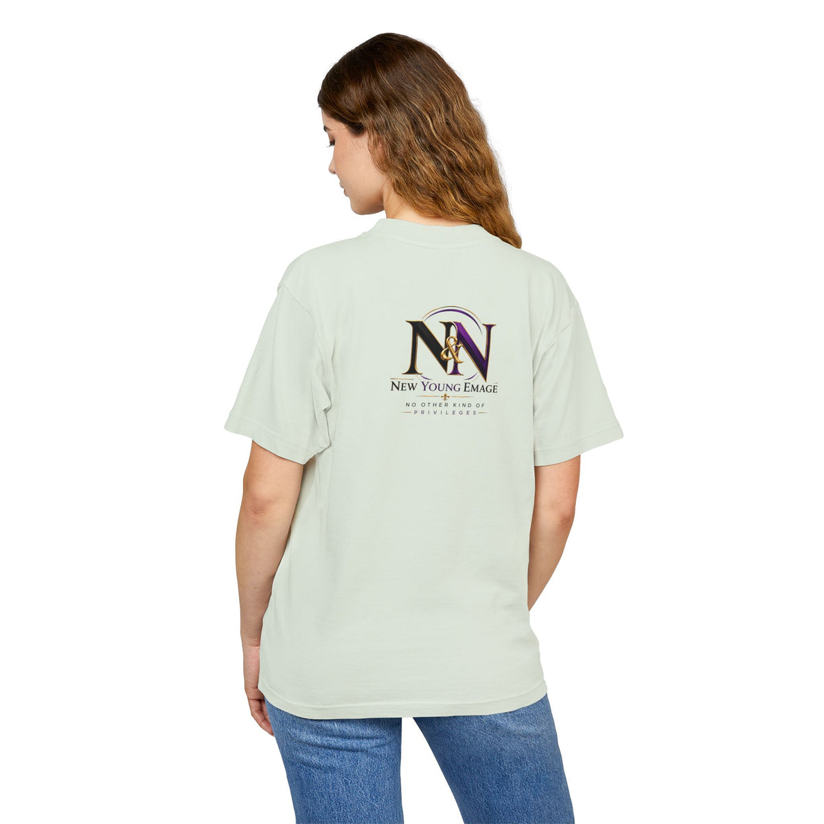 Young Emage Logo Tee — "No Other Kind Of Privileges" Heavy Graphic Tee