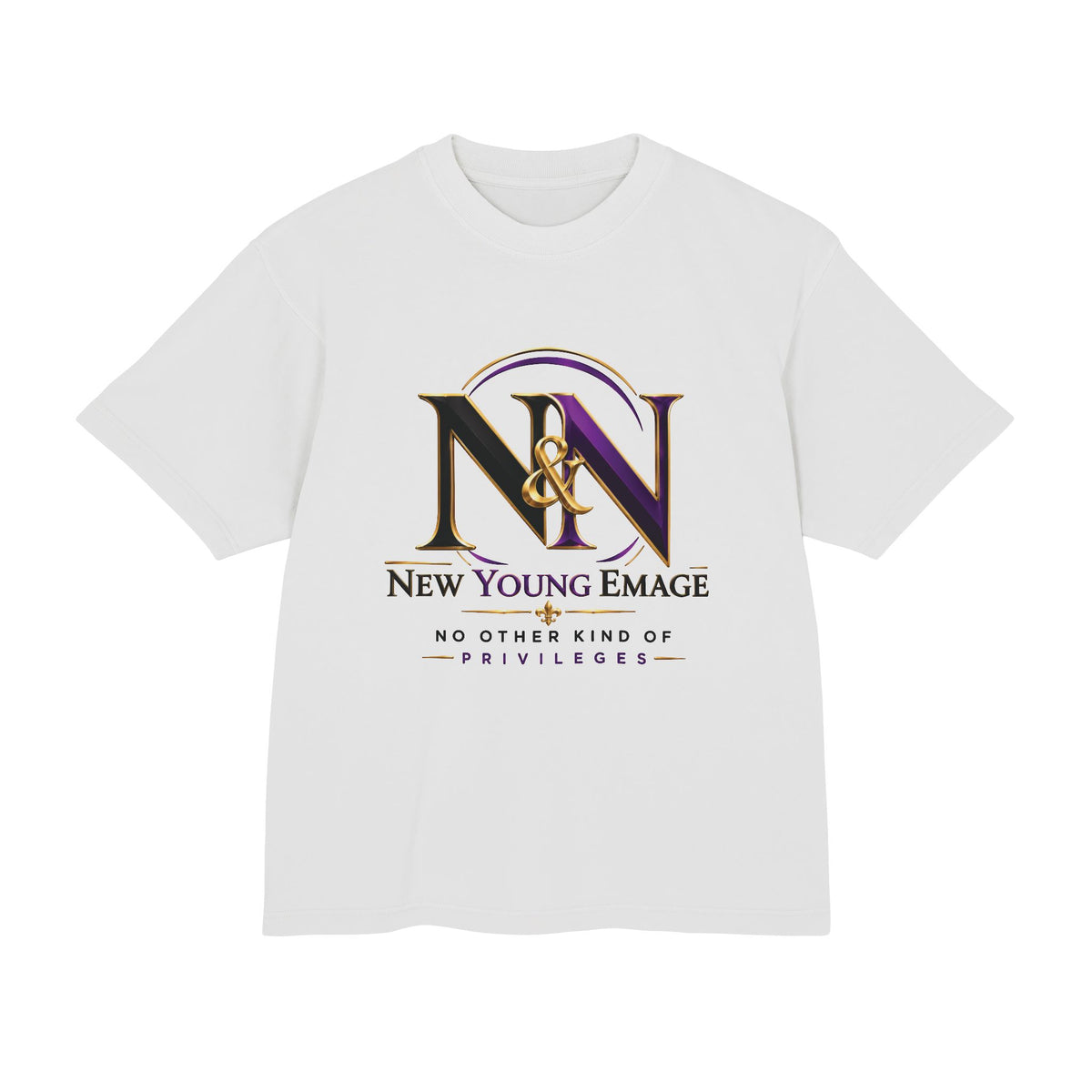 Young Emage Logo Tee — "No Other Kind Of Privileges" Heavy Graphic Tee