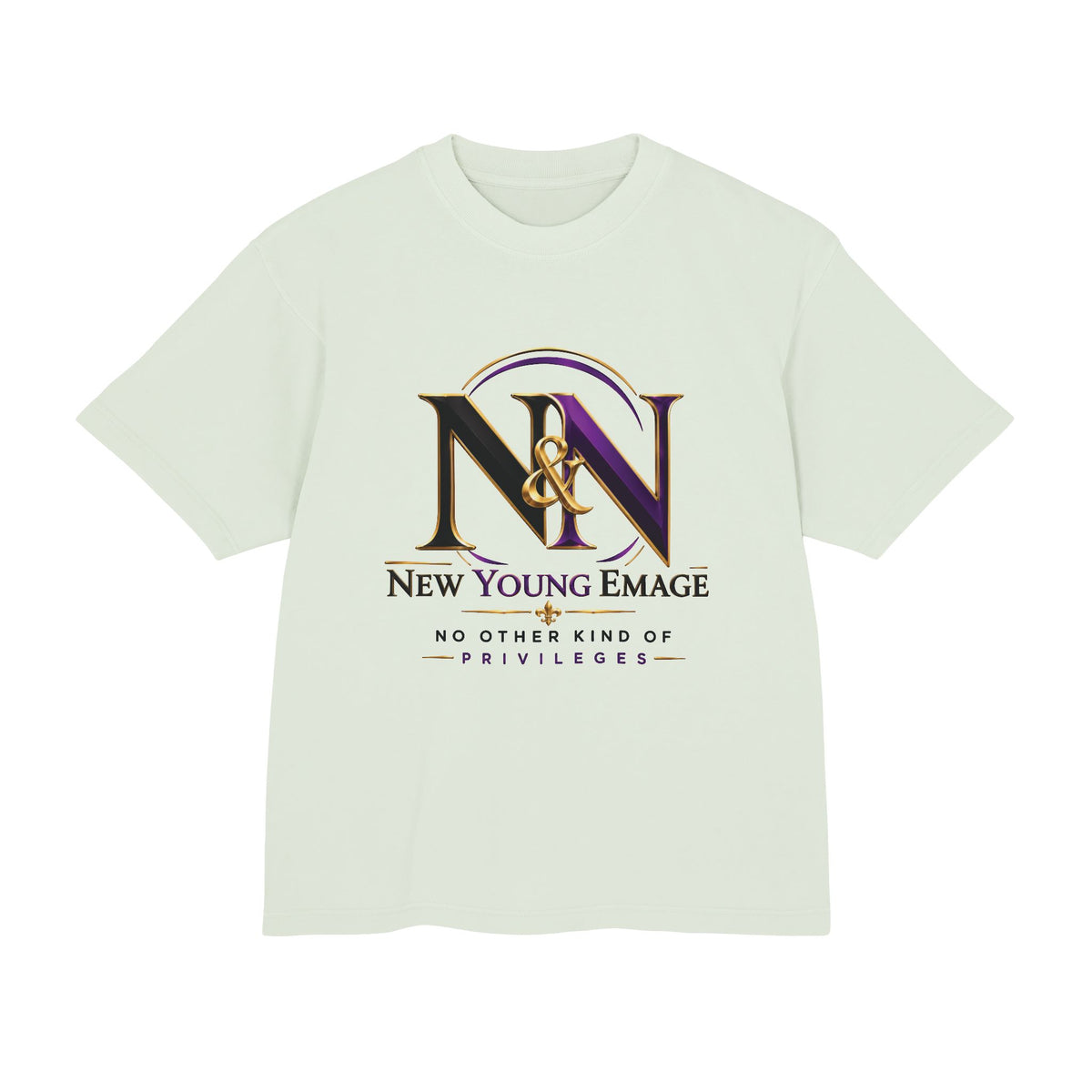 Young Emage Logo Tee — "No Other Kind Of Privileges" Heavy Graphic Tee