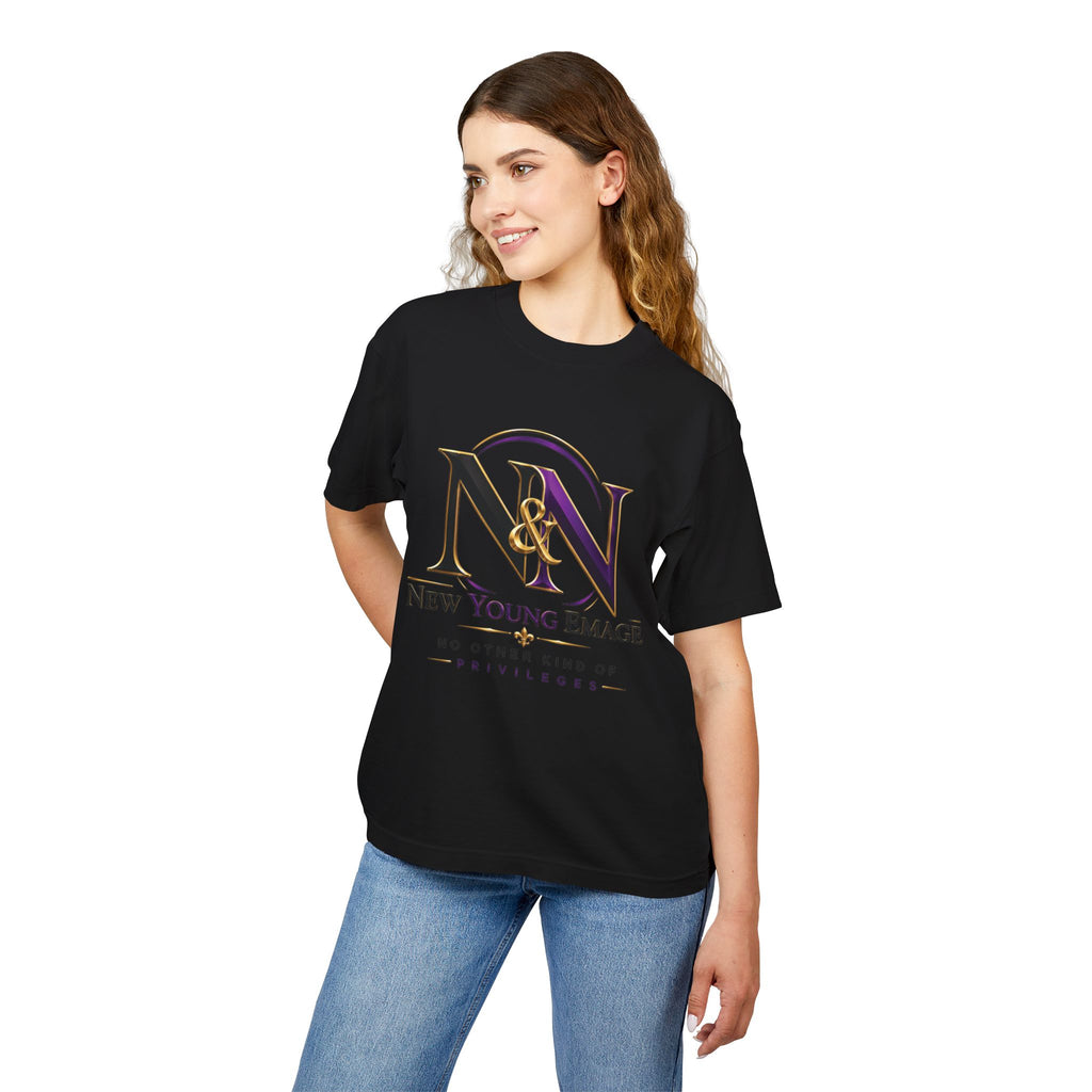 Young Emage Logo Tee — "No Other Kind Of Privileges" Heavy Graphic Tee