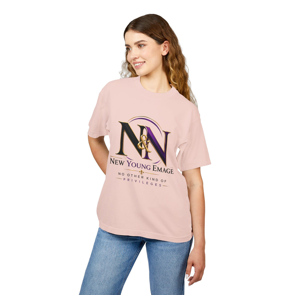 Young Emage Logo Tee — "No Other Kind Of Privileges" Heavy Graphic Tee