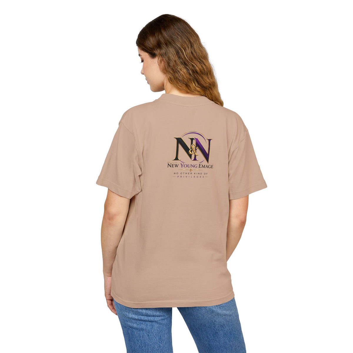 Young Emage Logo Tee — "No Other Kind Of Privileges" Heavy Graphic Tee