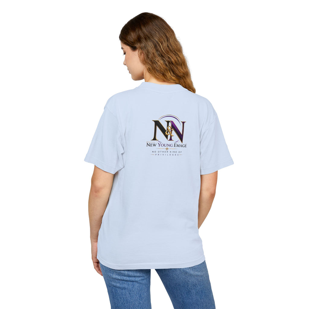 Young Emage Logo Tee — "No Other Kind Of Privileges" Heavy Graphic Tee