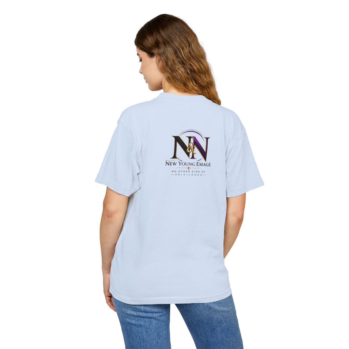 Young Emage Logo Tee — "No Other Kind Of Privileges" Heavy Graphic Tee