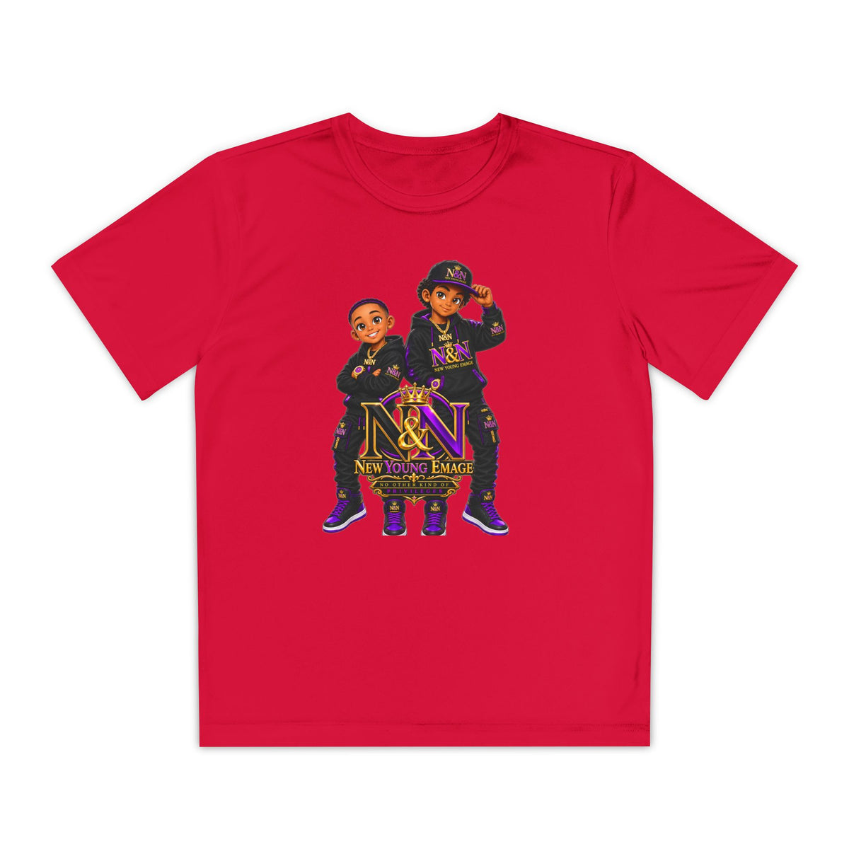 Youth Competitor Performance Tee — "N&N " Team Shirt