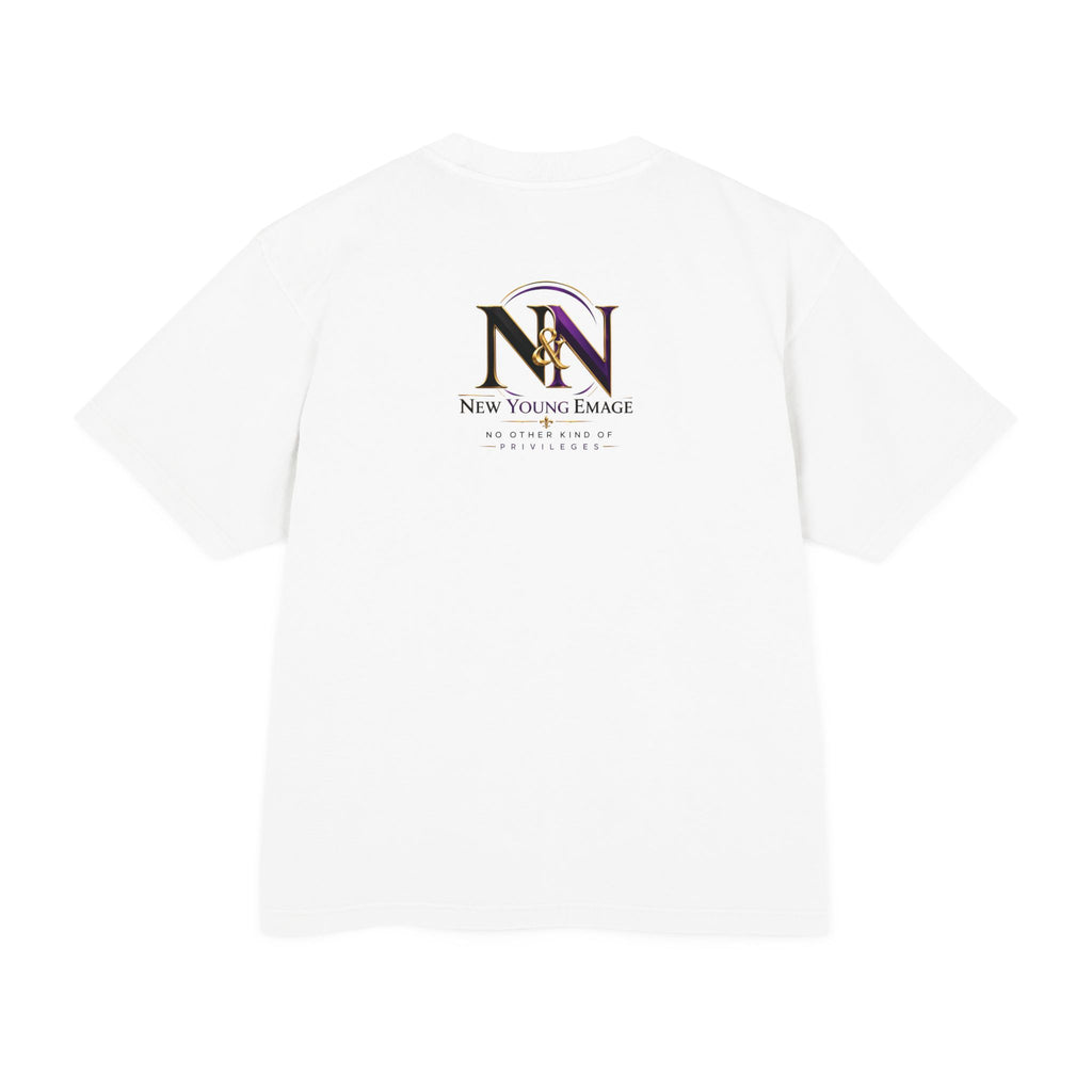 Young Emage Logo Tee — "No Other Kind Of Privileges" Heavy Graphic Tee