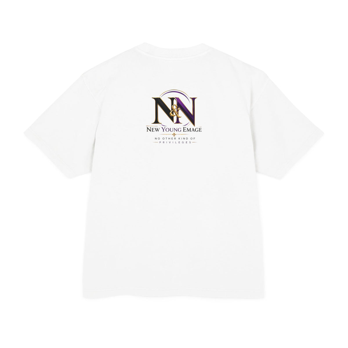 Young Emage Logo Tee — "No Other Kind Of Privileges" Heavy Graphic Tee