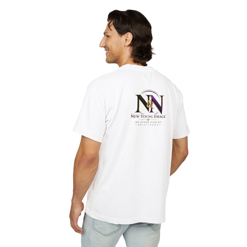 Young Emage Logo Tee — "No Other Kind Of Privileges" Heavy Graphic Tee