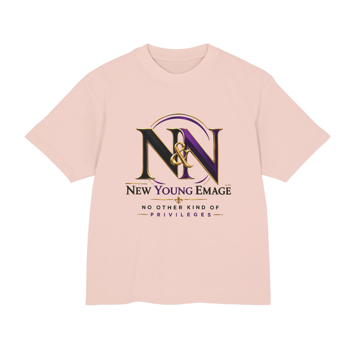 Young Emage Logo Tee — "No Other Kind Of Privileges" Heavy Graphic Tee