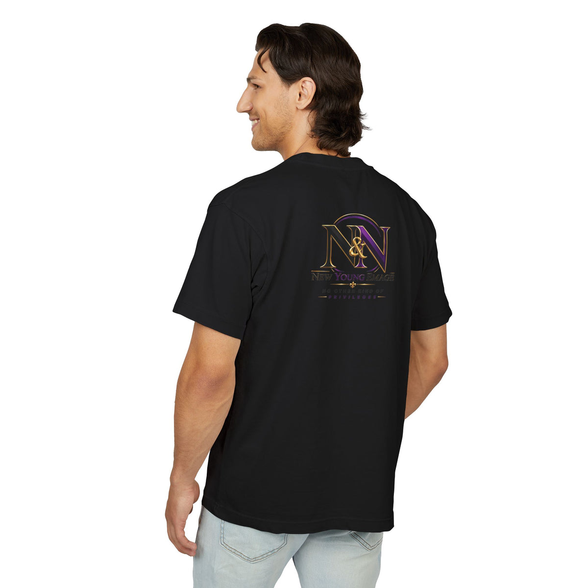 Young Emage Logo Tee — "No Other Kind Of Privileges" Heavy Graphic Tee