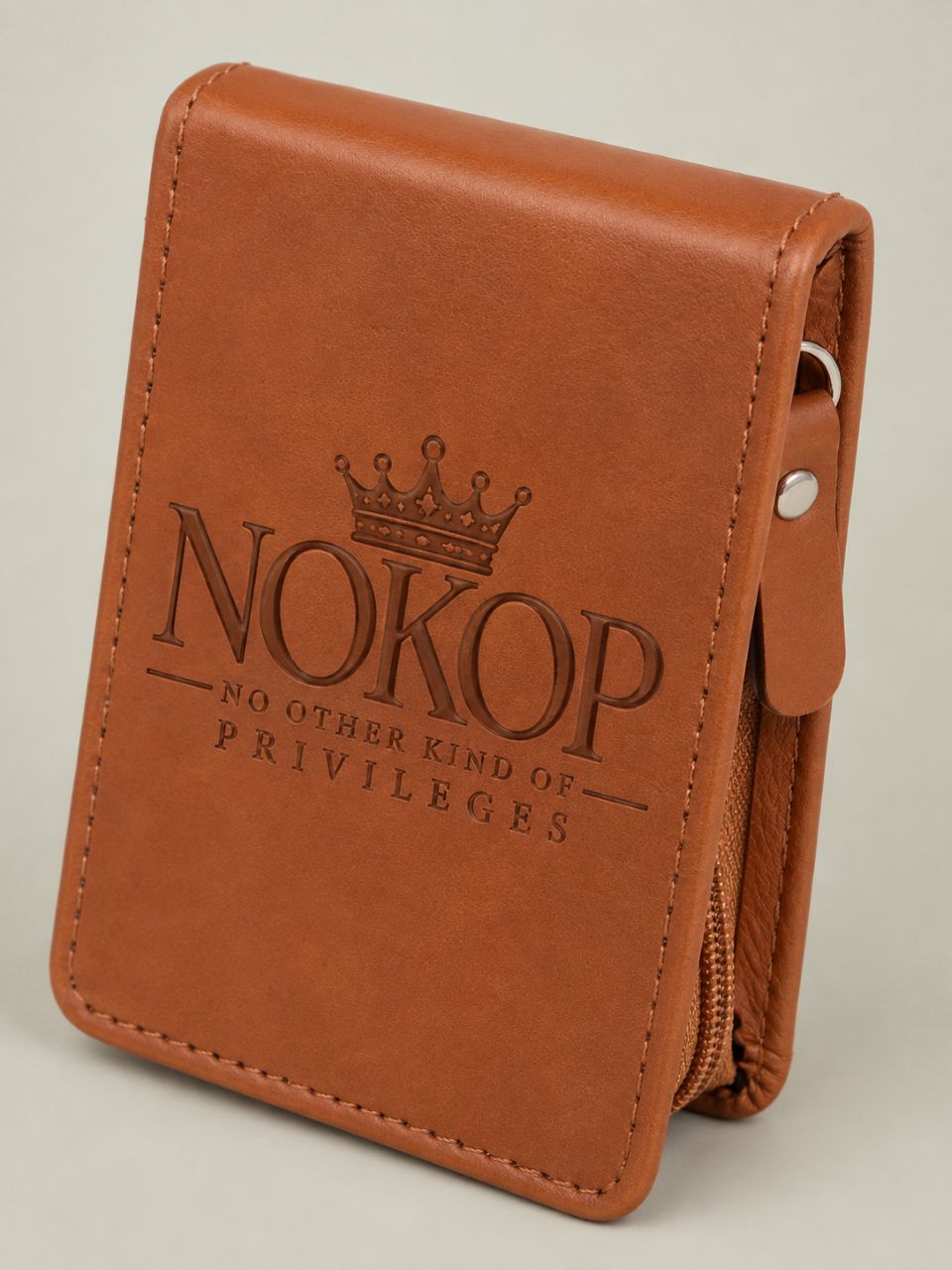 Mens Grooming Set - "NOKOP: No Other Kind Of Privileges" Leather Travel Kit
