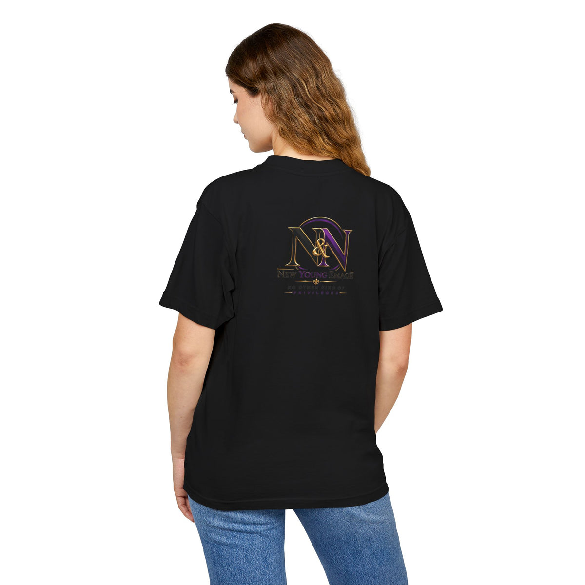 Young Emage Logo Tee — "No Other Kind Of Privileges" Heavy Graphic Tee