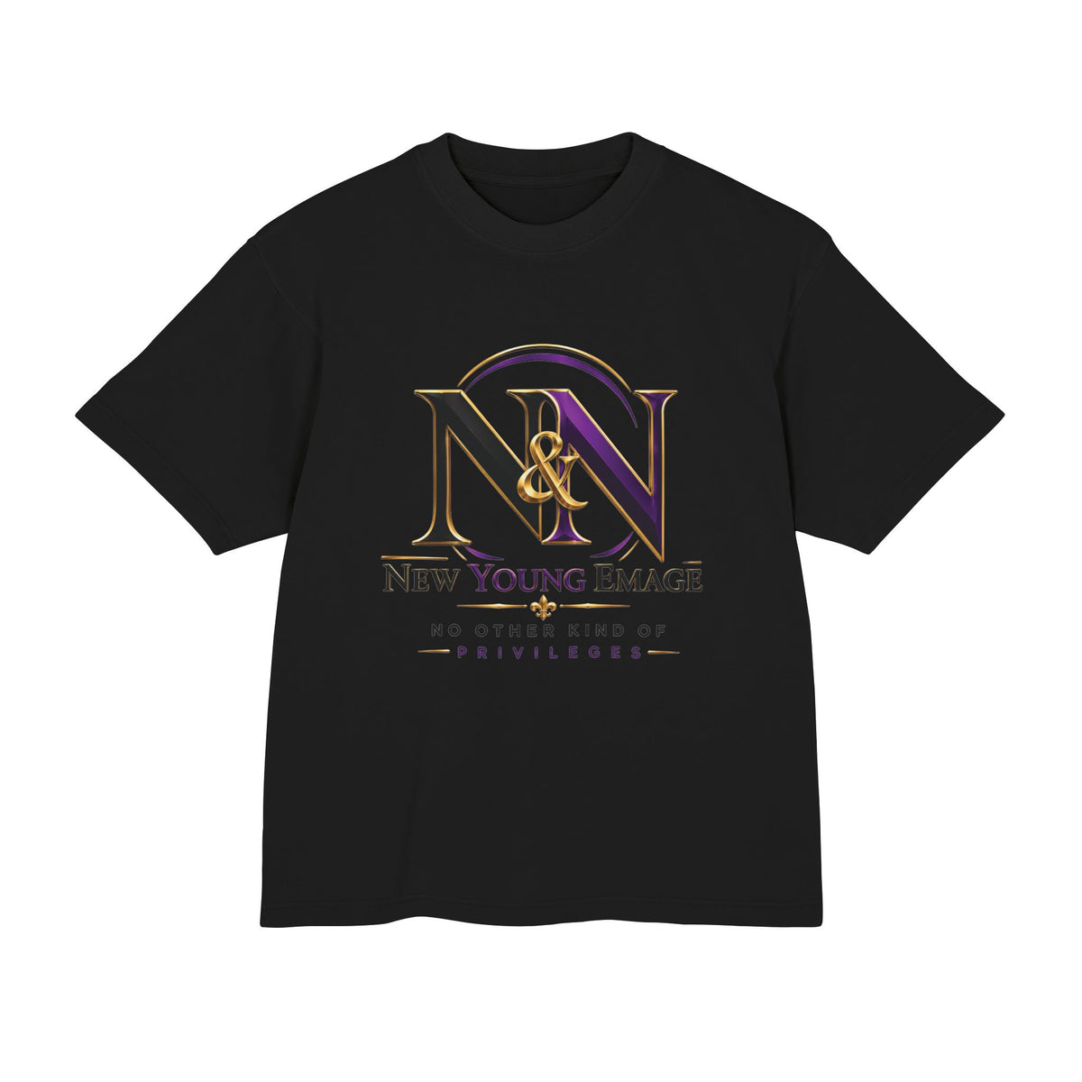 Young Emage Logo Tee — "No Other Kind Of Privileges" Heavy Graphic Tee