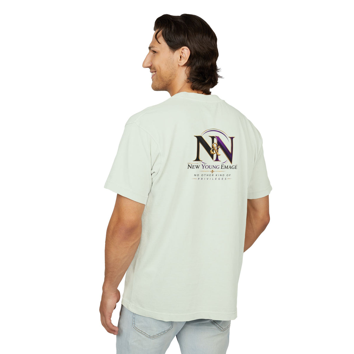 Young Emage Logo Tee — "No Other Kind Of Privileges" Heavy Graphic Tee