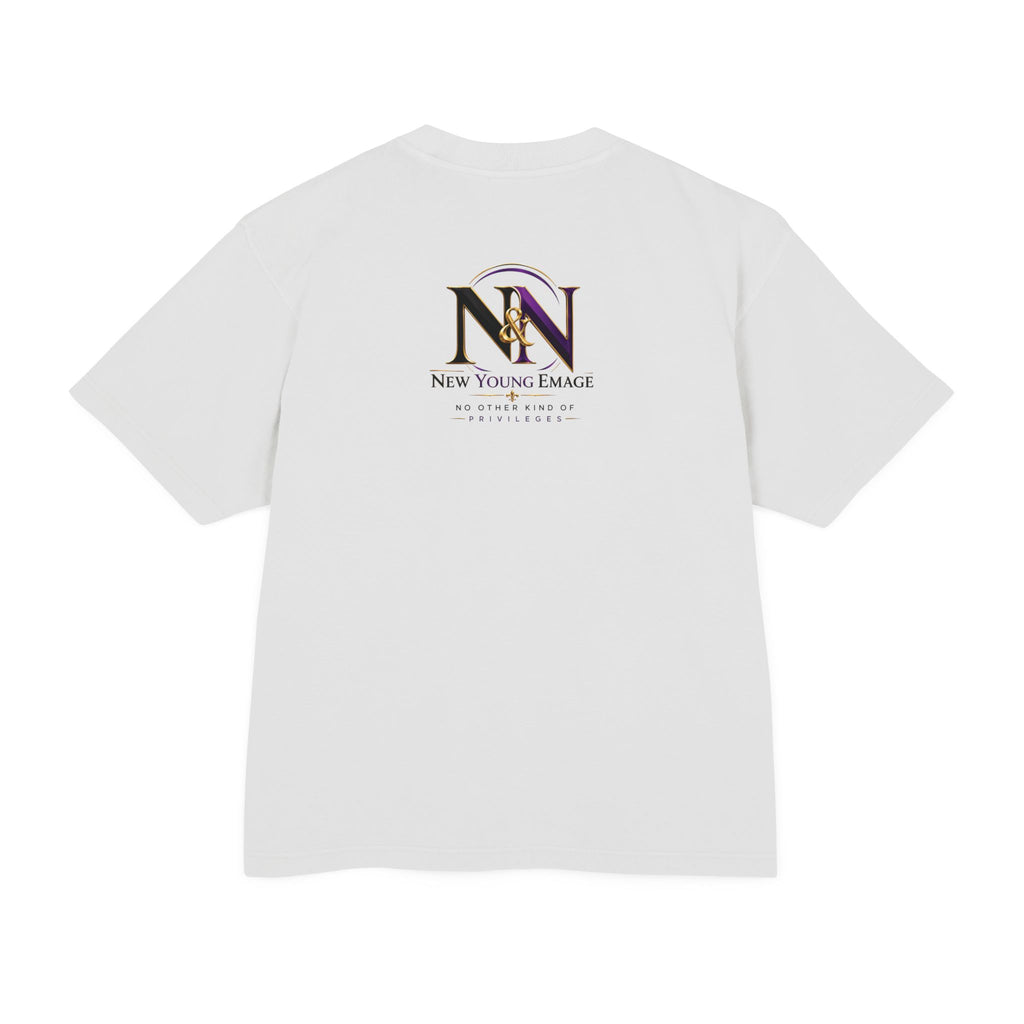 Young Emage Logo Tee — "No Other Kind Of Privileges" Heavy Graphic Tee