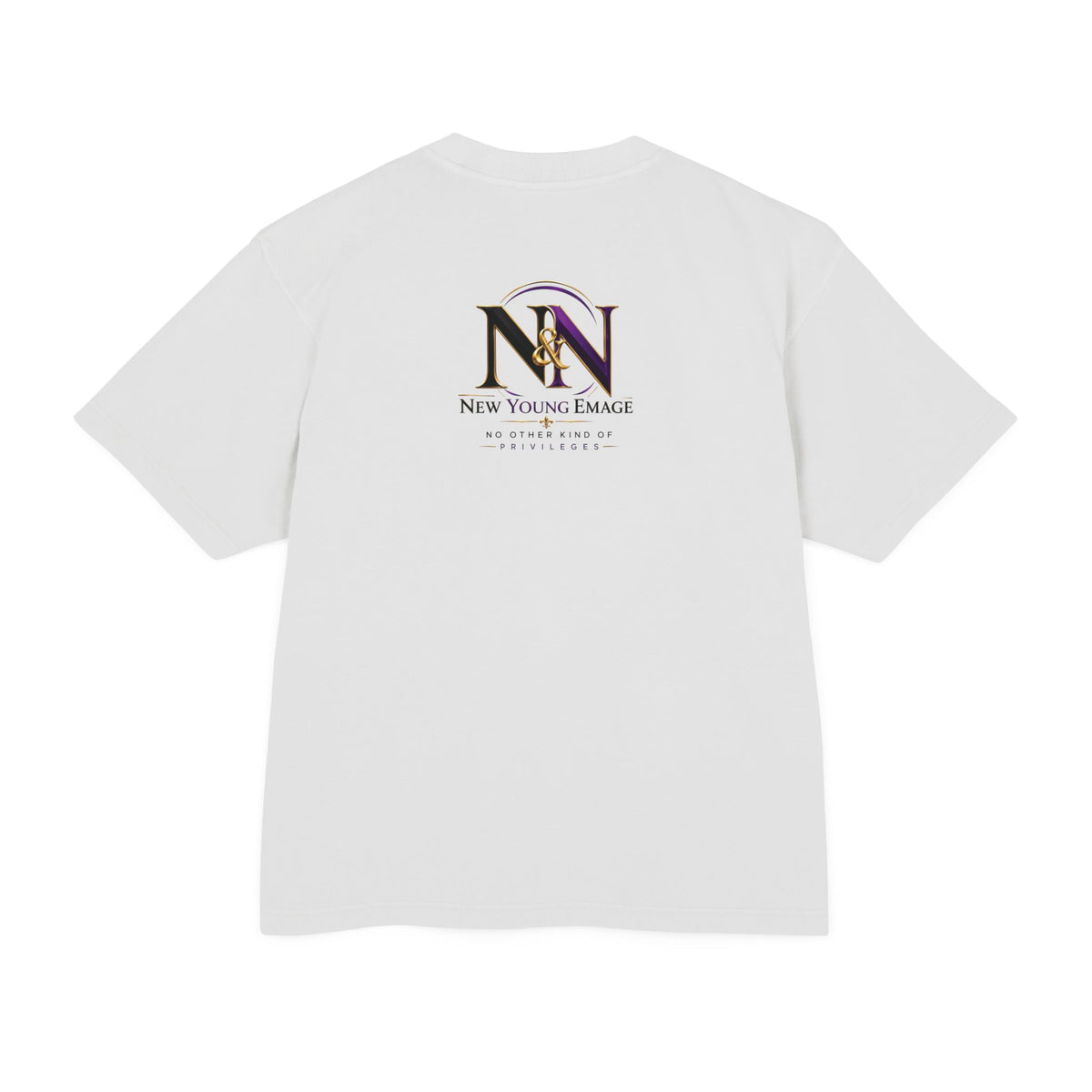 Young Emage Logo Tee — "No Other Kind Of Privileges" Heavy Graphic Tee