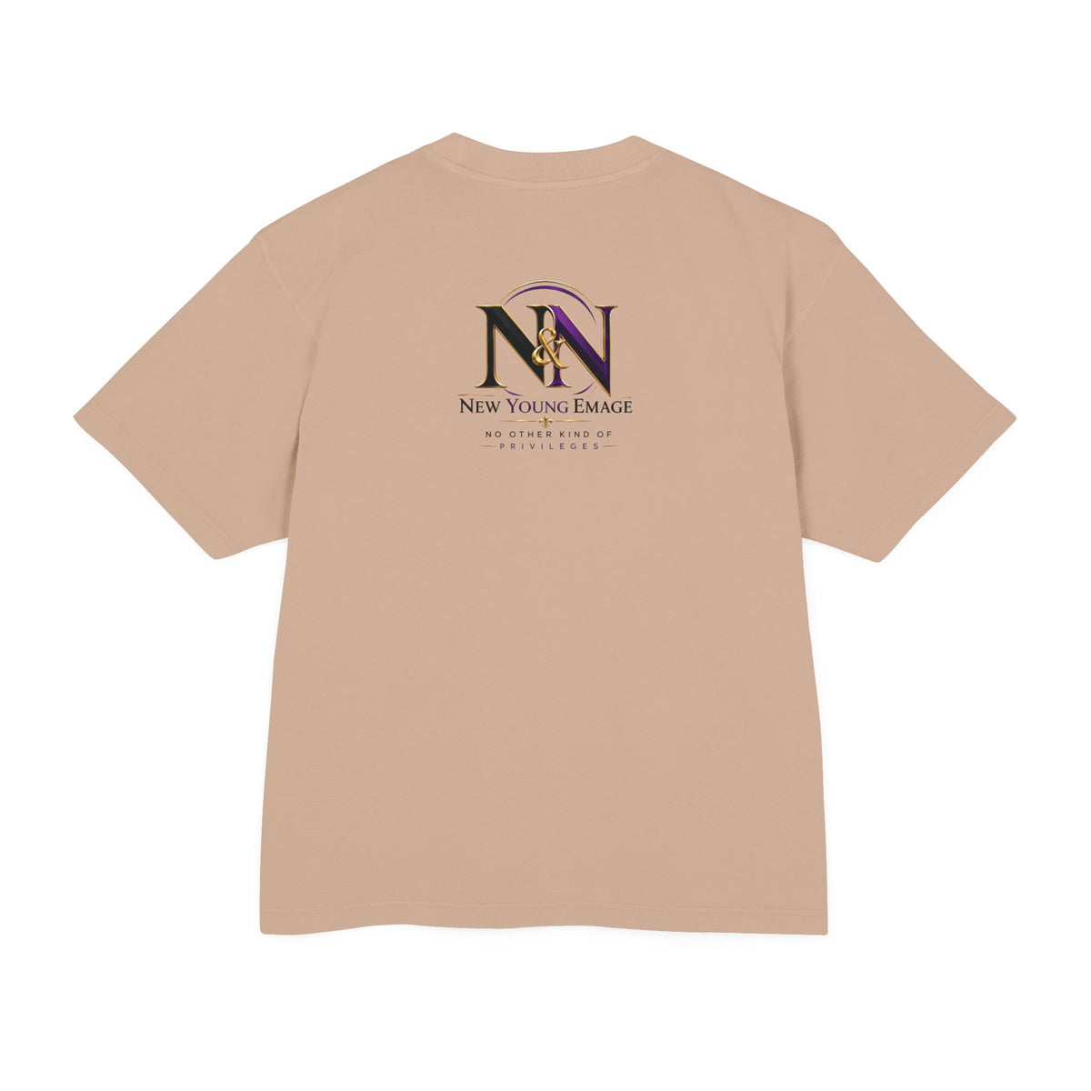 Young Emage Logo Tee — "No Other Kind Of Privileges" Heavy Graphic Tee