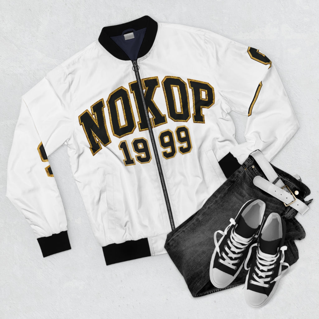 1999 Varsity Bomber Jacket — Men's Retro Letterman-Style Bomber