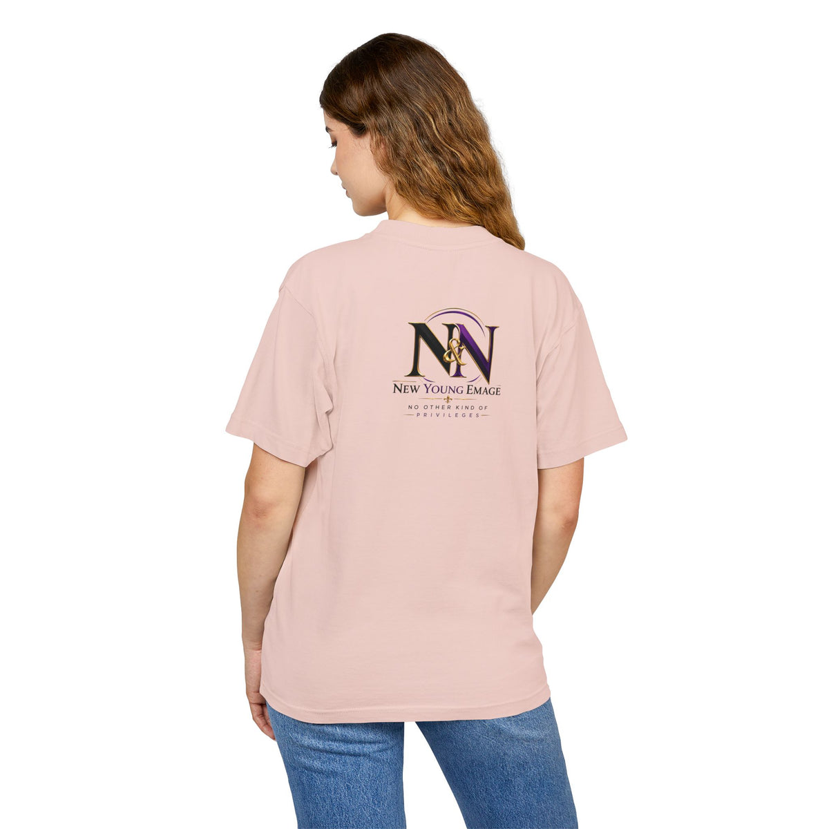 Young Emage Logo Tee — "No Other Kind Of Privileges" Heavy Graphic Tee