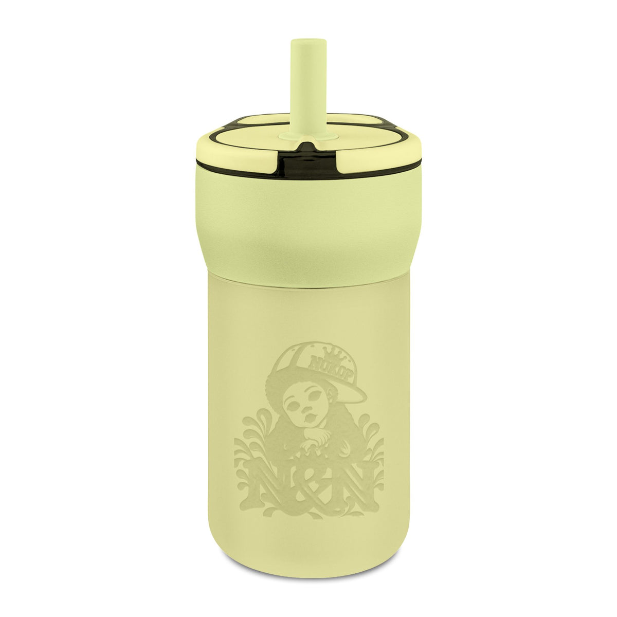 Nokop Engraved Kids Leakproof Straw Tumbler – 12oz Cute