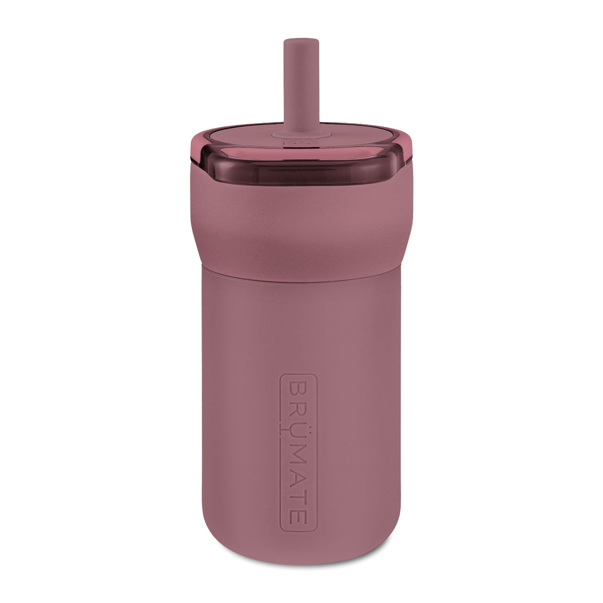 NYE Kids 12oz Leakproof Straw Tumbler — Engravable Pink & Purple Stainless Bottle
