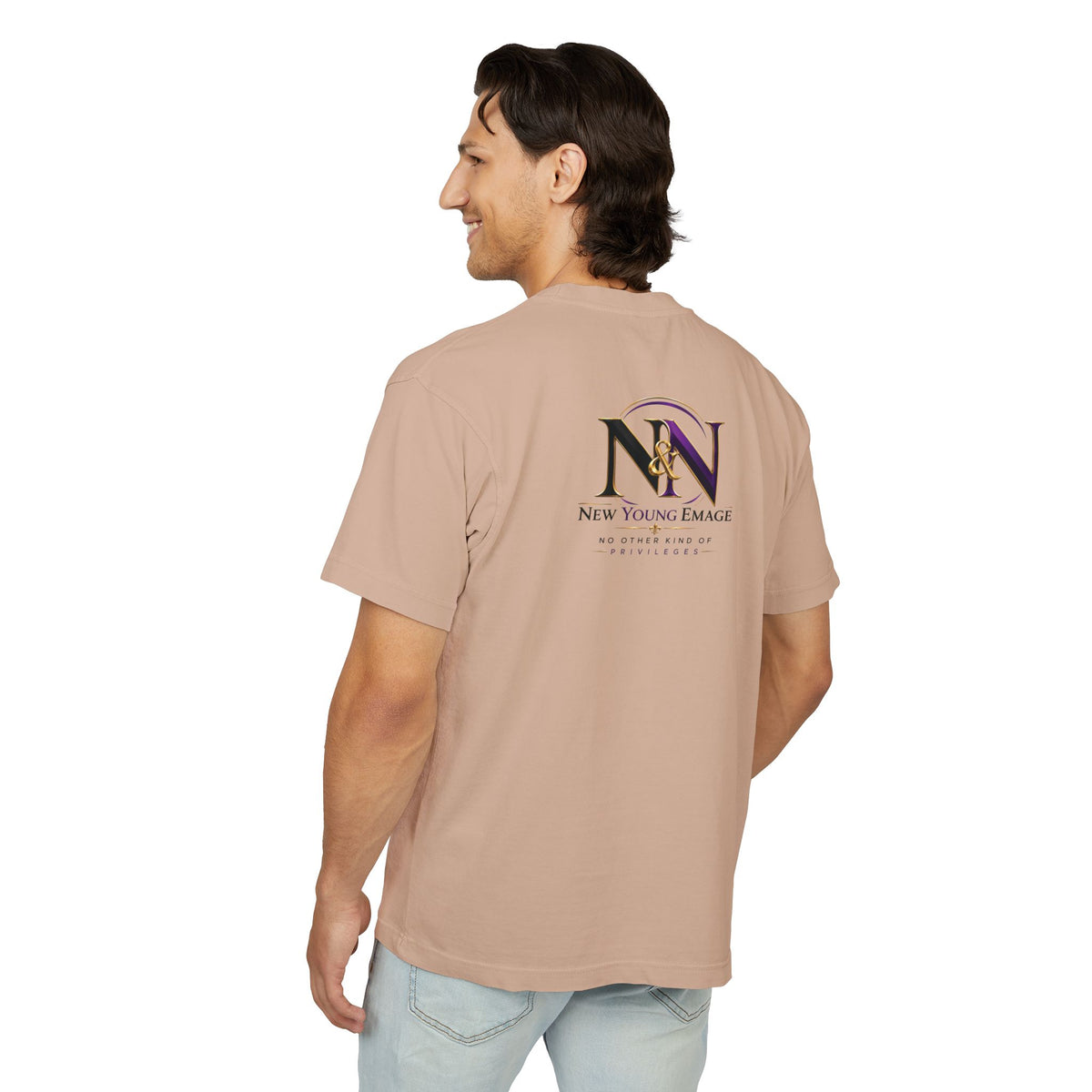 Young Emage Logo Tee — "No Other Kind Of Privileges" Heavy Graphic Tee
