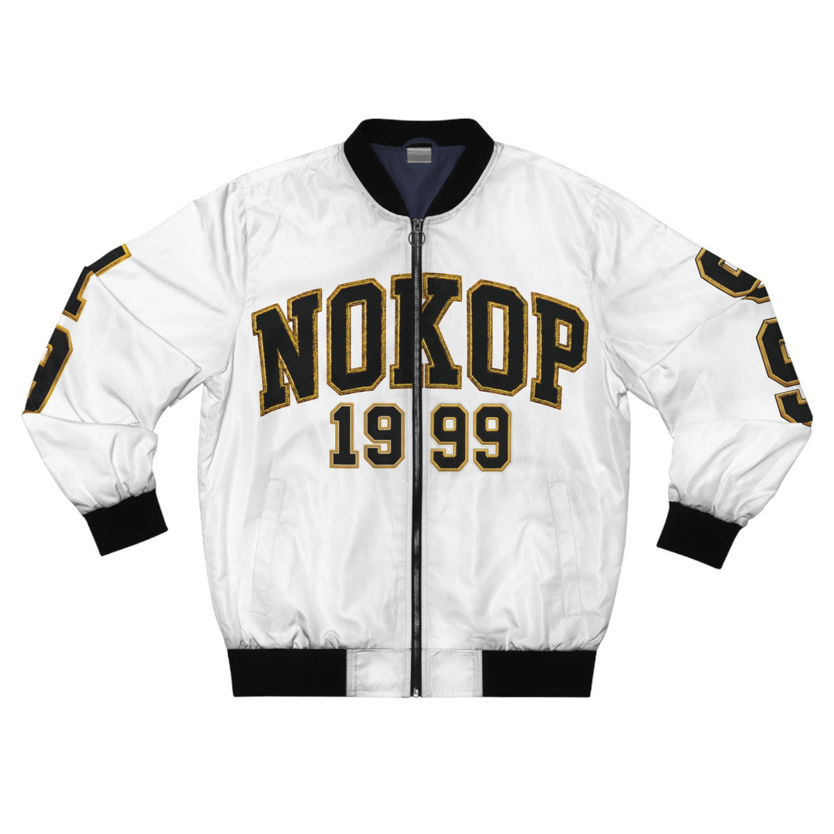 1999 Varsity Bomber Jacket — Men's Retro Letterman-Style Bomber