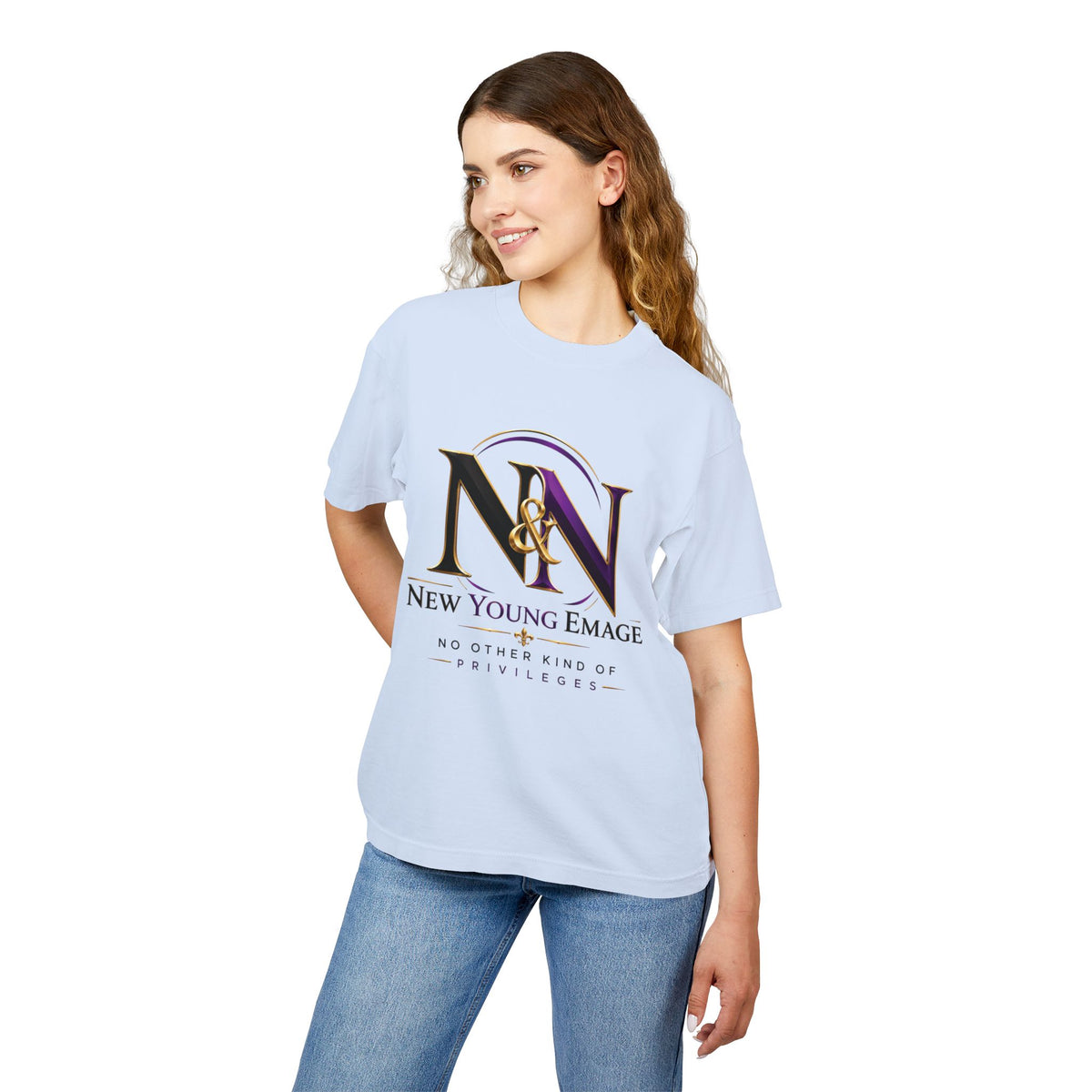 Young Emage Logo Tee — "No Other Kind Of Privileges" Heavy Graphic Tee