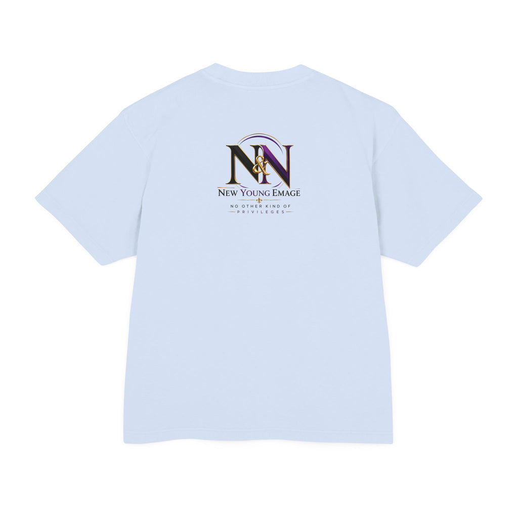 Young Emage Logo Tee — "No Other Kind Of Privileges" Heavy Graphic Tee